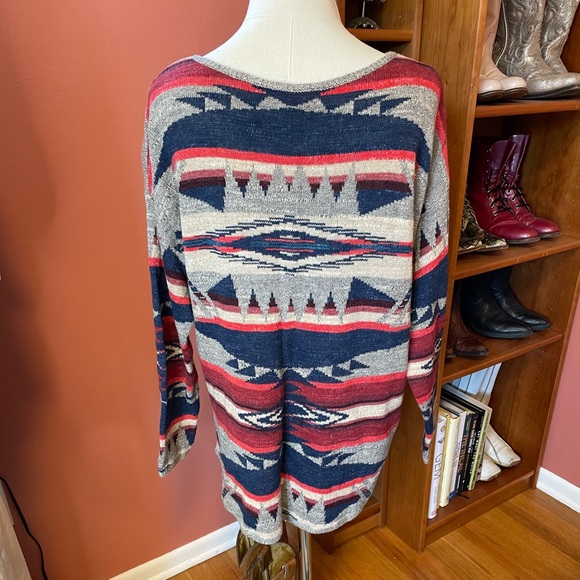 Ralph Lauren Southwest Print Light Sweater - Picture 4 of 7